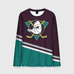 Лонгслив мужской Anaheim Ducks, цвет: 3D-принт