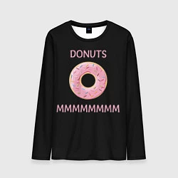 Лонгслив мужской Donuts, цвет: 3D-принт