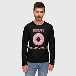 Лонгслив мужской Donuts, цвет: 3D-принт — фото 2