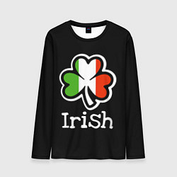 Лонгслив мужской Irish - tricolor clover, цвет: 3D-принт