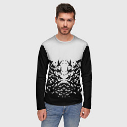 Лонгслив мужской Птичий вихрь, цвет: 3D-принт — фото 2