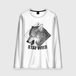 Лонгслив мужской Stay Wild, цвет: 3D-принт