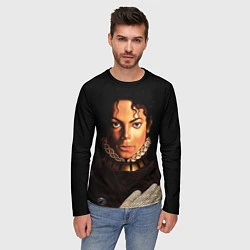 Лонгслив мужской Король Майкл Джексон, цвет: 3D-принт — фото 2