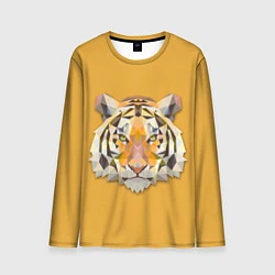 Лонгслив мужской Геометрический тигр, цвет: 3D-принт