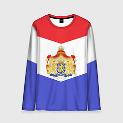 Лонгслив мужской Флаг и герб Голландии, цвет: 3D-принт