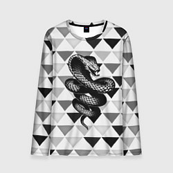 Лонгслив мужской Snake Geometric, цвет: 3D-принт