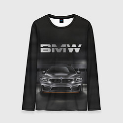 Лонгслив мужской BMW серебро, цвет: 3D-принт