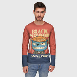 Лонгслив мужской Black Mirror: The Waldo, цвет: 3D-принт — фото 2