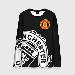 Лонгслив мужской Man United: Black Collection, цвет: 3D-принт