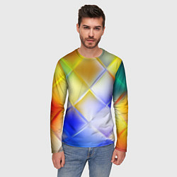Лонгслив мужской Colorful squares, цвет: 3D-принт — фото 2