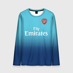 Лонгслив мужской Arsenal FC: Blue Away 17/18, цвет: 3D-принт