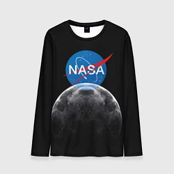 Лонгслив мужской NASA: Moon Rise, цвет: 3D-принт