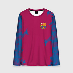 Лонгслив мужской FC Barcelona: Purple Original, цвет: 3D-принт