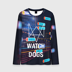 Лонгслив мужской Watch Dogs, цвет: 3D-принт