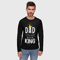 Лонгслив мужской Dad you are the King, цвет: 3D-принт — фото 2