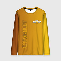 Лонгслив мужской Chevrolet желтый градиент, цвет: 3D-принт