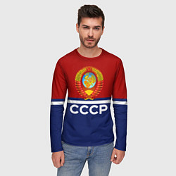 Лонгслив мужской СССР: Спортсмен, цвет: 3D-принт — фото 2