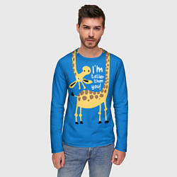 Лонгслив мужской Я выше тебя ростом, цвет: 3D-принт — фото 2