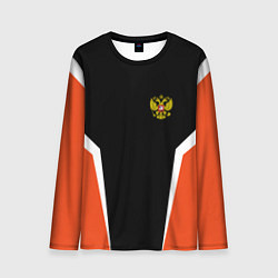 Лонгслив мужской Russia: Orange Sport, цвет: 3D-принт