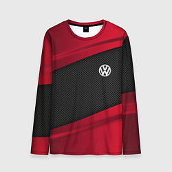 Лонгслив мужской Volkswagen: Red Sport, цвет: 3D-принт