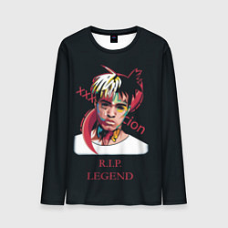 Лонгслив мужской XXXTentacion: RIP Legend, цвет: 3D-принт