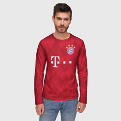 Лонгслив мужской FC Bayern Home 18-19, цвет: 3D-принт — фото 2