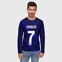 Лонгслив мужской Ronaldo 7: Blue Sport, цвет: 3D-принт — фото 2