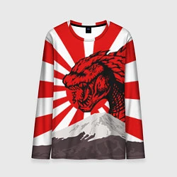 Лонгслив мужской Japanese Godzilla, цвет: 3D-принт