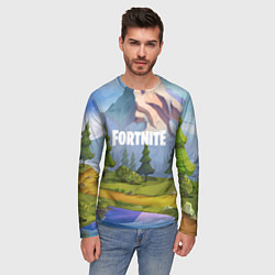 Лонгслив мужской Fortnite: Forest View, цвет: 3D-принт — фото 2