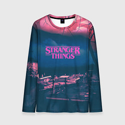 Лонгслив мужской Stranger Things: Pink Heaven, цвет: 3D-принт