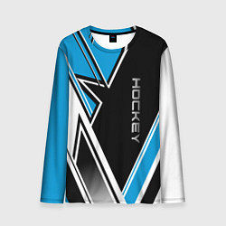 Мужской лонгслив Hockey black blue white