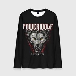 Лонгслив мужской Powerwolf: Lupus Dei, цвет: 3D-принт