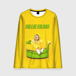 Лонгслив мужской Billie Eilish: Yellow Mood, цвет: 3D-принт
