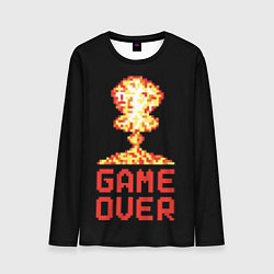 Лонгслив мужской Game over - atomic explosion, цвет: 3D-принт