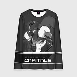 Лонгслив мужской Washington Capitals: Mono, цвет: 3D-принт