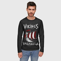Лонгслив мужской Vikings Valhalla, цвет: 3D-принт — фото 2