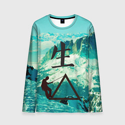 Мужской лонгслив Горы