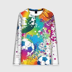 Лонгслив мужской Football Paints, цвет: 3D-принт