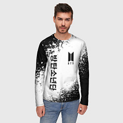 Лонгслив мужской BTS, цвет: 3D-принт — фото 2