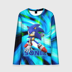 Лонгслив мужской Sonic, цвет: 3D-принт