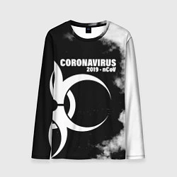 Лонгслив мужской Coronavirus 2019 - nCoV, цвет: 3D-принт