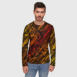 Лонгслив мужской Музыкальные бренды, цвет: 3D-принт — фото 2