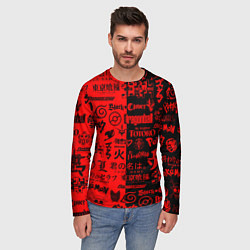 Лонгслив мужской ЛОГОТИПЫ АНИМЕ, цвет: 3D-принт — фото 2