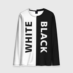 Лонгслив мужской BLACK & WHITE, цвет: 3D-принт