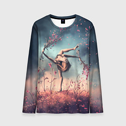 Мужской лонгслив Танцующая с цветами ведьма