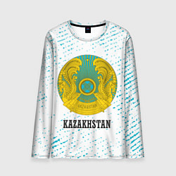 Лонгслив мужской KAZAKHSTAN КАЗАХСТАН, цвет: 3D-принт