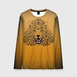 Лонгслив мужской Леопард, цвет: 3D-принт