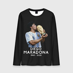 Лонгслив мужской Diego Maradona, цвет: 3D-принт