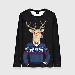 Мужской лонгслив Hipster Deer