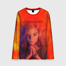 Лонгслив мужской Queens Gambit Ход Королевы, цвет: 3D-принт